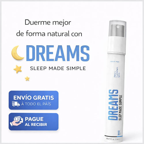 DREAMS - Spray natural para dormir mejor y reducir el estrés.